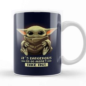 Baskı Dükkanı KB7401 Yoda Porselen Kupa Bardak