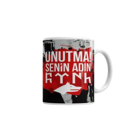 Baskı Dükkanı KB7422 Unutma Senin Adın Türk Porselen Kupa Bardak