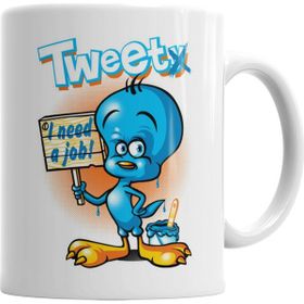Baskı Dükkanı KB7423 Tweety Tweet Porselen Kupa Bardak