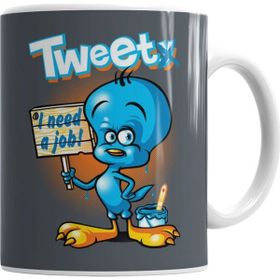 Baskı Dükkanı KB7423 Tweety Tweet Porselen Kupa Bardak