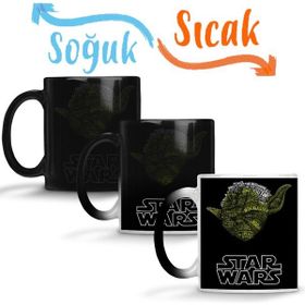 Baskı Dükkanı KB7455 Star Wars Jedı Master Porselen Kupa Bardak