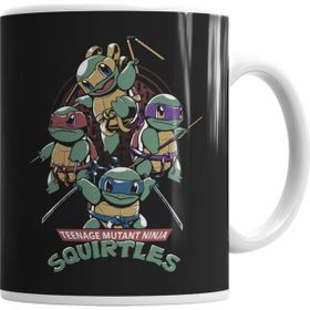 Baskı Dükkanı KB7456 Squirtles Ninja Kaplubağlar Porselen Kupa Bardak