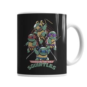 Baskı Dükkanı KB7456 Squirtles Ninja Kaplubağlar Porselen Kupa Bardak