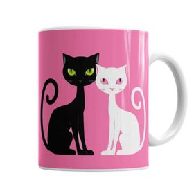 Baskı Dükkanı KB7466 Sevimli Kediler Cats Porselen Kupa Bardak