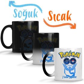 Baskı Dükkanı KB7489 Pokemon Go Team Mystic Porselen Kupa Bardak
