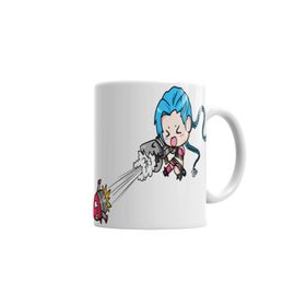 Baskı Dükkanı KB749 League Of Legends Lol Jinx Porselen Kupa Bardak