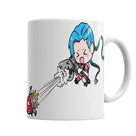 Baskı Dükkanı KB749 League Of Legends Lol Jinx Porselen Kupa Bardak