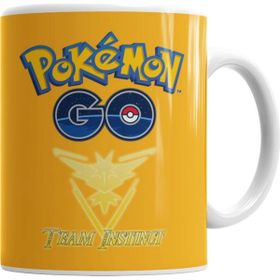 Baskı Dükkanı KB7490 Pokemon Go Team Instinct Porselen Kupa Bardak