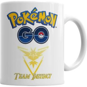 Baskı Dükkanı KB7490 Pokemon Go Team Instinct Porselen Kupa Bardak