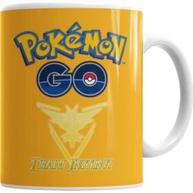 Baskı Dükkanı KB7490 Pokemon Go Team Instinct Porselen Kupa Bardak