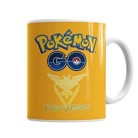 Baskı Dükkanı KB7490 Pokemon Go Team Instinct Porselen Kupa Bardak