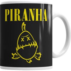 Baskı Dükkanı KB7491 Piranha Pirana Pıranha Porselen Kupa Bardak