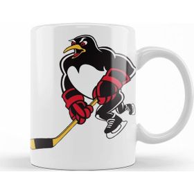 Baskı Dükkanı KB7510 Black Pittsburgh Penguins Porselen Kupa Bardak
