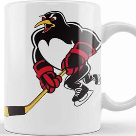 Baskı Dükkanı KB7510 Black Pittsburgh Penguins Porselen Kupa Bardak