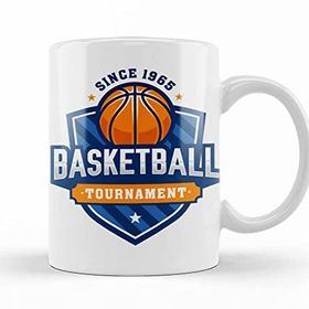 Baskı Dükkanı KB7555 Basketball Tournament Porselen Kupa Bardak