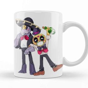 Baskı Dükkanı KB7556 Barley And Poco Funny Porselen Kupa Bardak