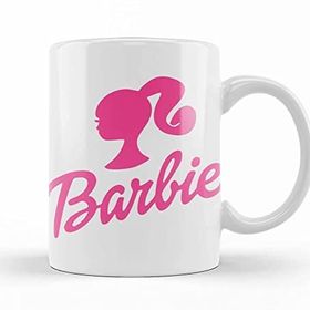 Baskı Dükkanı KB7561 Barbie Logo Porselen Kupa Bardak