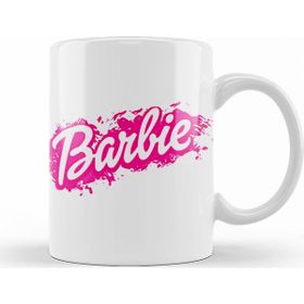 Baskı Dükkanı KB7562 Barbie Logo Porselen Kupa Bardak