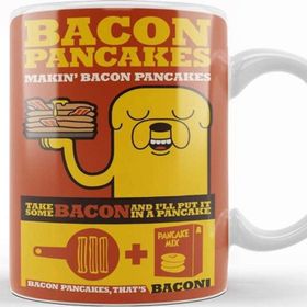 Baskı Dükkanı KB7570 Bacon Pancakes Porselen Kupa Bardak