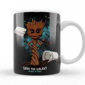 Baskı Dükkanı KB7572 Baby Groot Plant A Tree Porselen Kupa Bardak