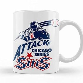 Baskı Dükkanı KB7574 Attack Chicago Series Sins Logo Porselen Kupa Bardak