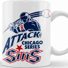 Baskı Dükkanı KB7574 Attack Chicago Series Sins Logo Porselen Kupa Bardak
