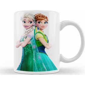 Baskı Dükkanı KB7583 Anna Frozen Fever Elsa Frozen Porselen Kupa Bardak