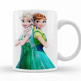 Baskı Dükkanı KB7583 Anna Frozen Fever Elsa Frozen Porselen Kupa Bardak