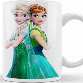 Baskı Dükkanı KB7583 Anna Frozen Fever Elsa Frozen Porselen Kupa Bardak