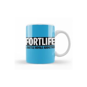 Baskı Dükkanı KB7600 A Battle Royale Addıctıon Fortnite Porselen Kupa Bardak