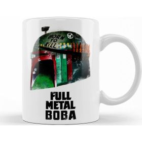 Baskı Dükkanı KB7671 Boba Fett Full Metal Boba Porselen Kupa Bardak