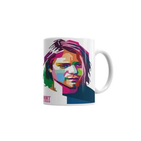 Baskı Dükkanı KB768 Kurt Cobain Porselen Kupa Bardak