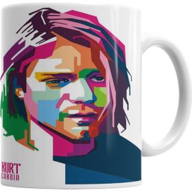 Baskı Dükkanı KB768 Kurt Cobain Porselen Kupa Bardak