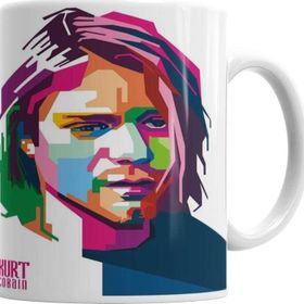 Baskı Dükkanı KB768 Kurt Cobain Porselen Kupa Bardak