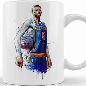 Baskı Dükkanı KB777 Kristaps Porzingis Porselen Kupa Bardak