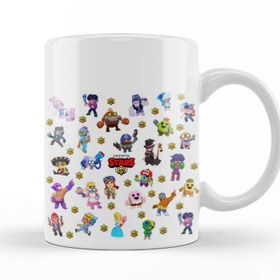 Baskı Dükkanı KB7794 Brawl Stars Büyük Yıldızlar Porselen Kupa Bardak