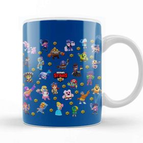 Baskı Dükkanı KB7794 Brawl Stars Büyük Yıldızlar Porselen Kupa Bardak