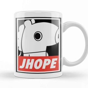 Baskı Dükkanı KB7801 Bt21 Jhope Bts Porselen Kupa Bardak