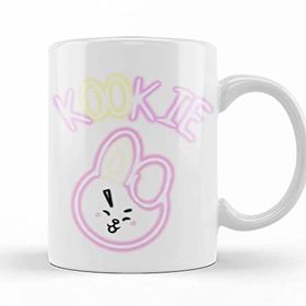 Baskı Dükkanı KB7803 Bt21 Glowing Kookie Bts Porselen Kupa Bardak
