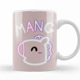 Baskı Dükkanı KB7820 Bt Glowing Mang Bts Porselen Kupa Bardak