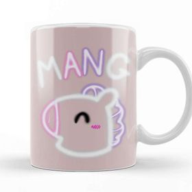 Baskı Dükkanı KB7820 Bt Glowing Mang Bts Porselen Kupa Bardak