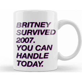 Baskı Dükkanı KB7827 Britney Survived Porselen Kupa Bardak