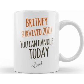 Baskı Dükkanı KB7827 Britney Survived Porselen Kupa Bardak