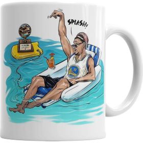 Baskı Dükkanı KB791 Klay Thompson Splash Porselen Kupa Bardak