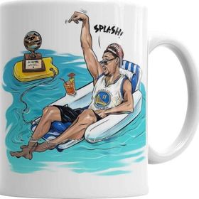 Baskı Dükkanı KB791 Klay Thompson Splash Porselen Kupa Bardak