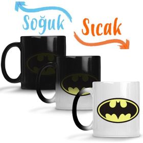 Baskı Dükkanı KB7953 Batman Logo Porselen Kupa Bardak