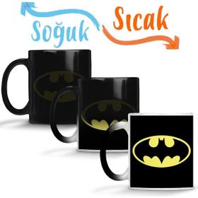 Baskı Dükkanı KB7953 Batman Logo Porselen Kupa Bardak