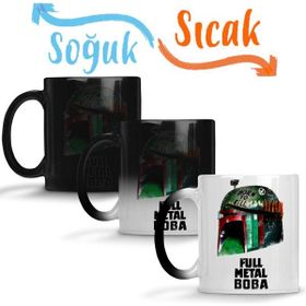 Baskı Dükkanı KB8062 Boba Fett Full Metal Boba Porselen Kupa Bardak