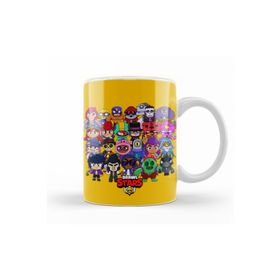 Baskı Dükkanı KB8149 Brawl Stars Starları Porselen Kupa Bardak