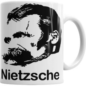 Baskı Dükkanı KB820 Nietzsche Porselen Kupa Bardak
